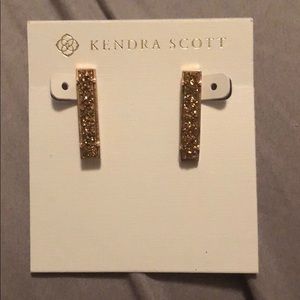 Kendra Scott gold druzy earrings